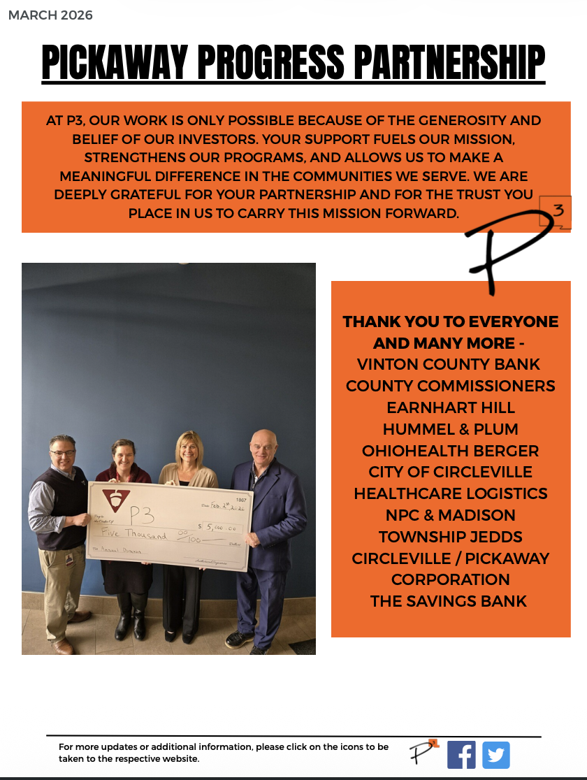 P3 Progress Update newsletter, March 2026