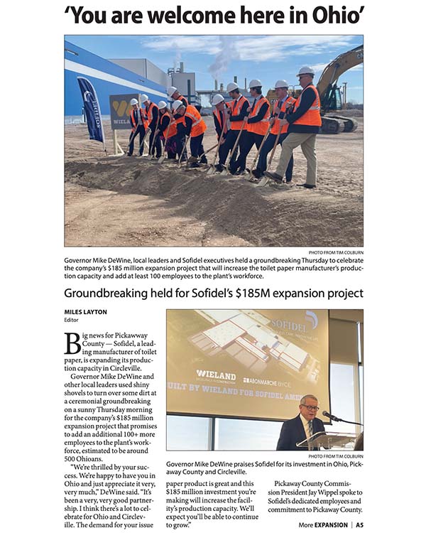 SOFIDEL GROUNDBREAKING ad