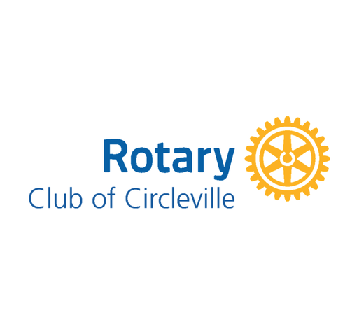Rotary Club of Circleville logo — gold gear icon with Rotary wordmark in blue